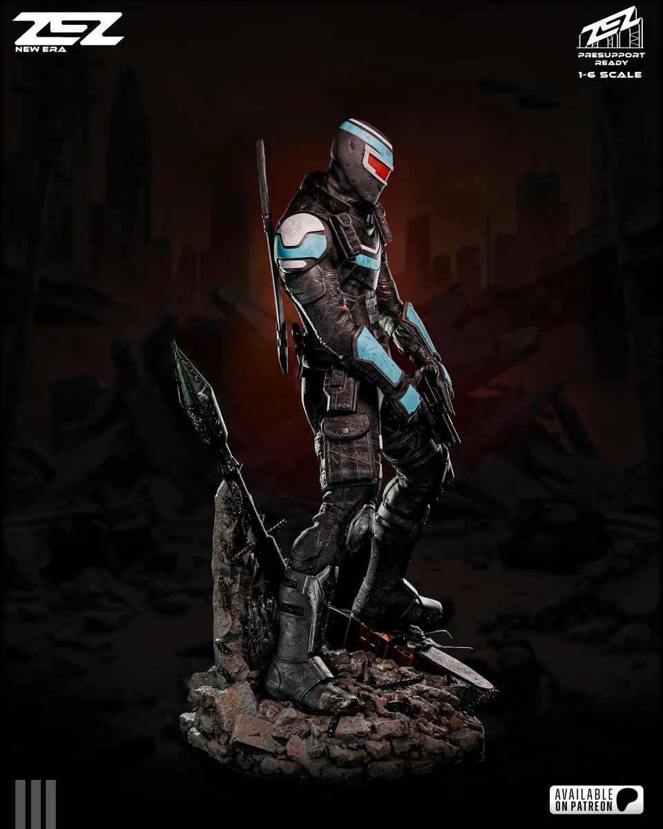 Vigilante | Fan Art | 3D Printed Resin Model Garage Kit | *Un-Painted* | ZEZ Studio 3