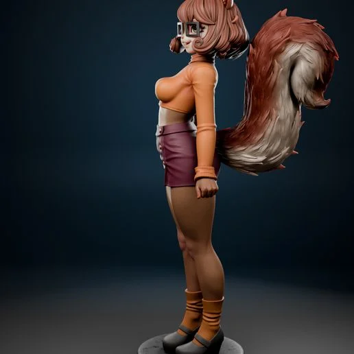 Velma Squirrel | Fan Art | 3D Printed Resin Model Garage Kit | *Un-Painted* | AnyoneNSFW 5