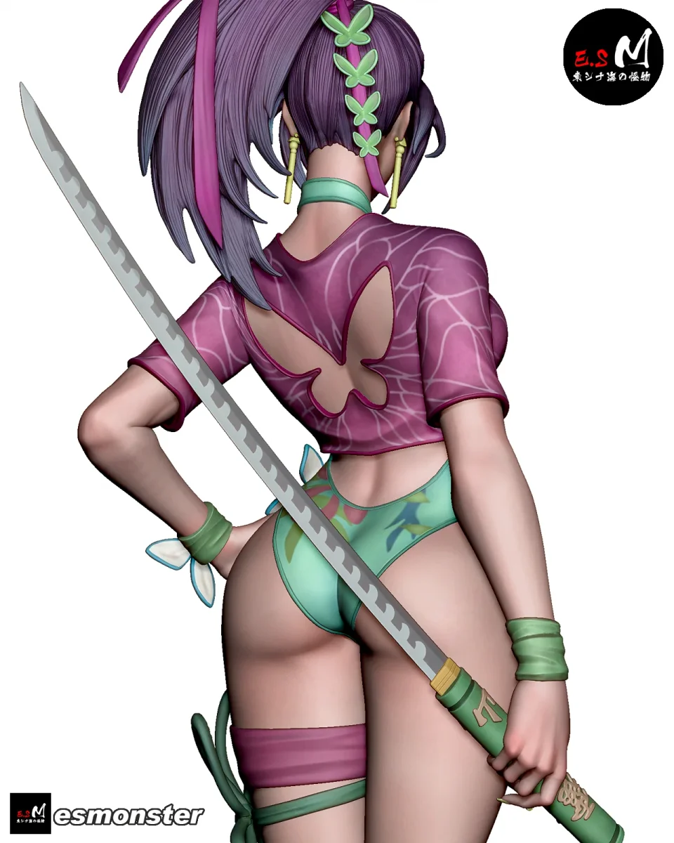 Psylocke (Summer) Pose 2 | Fan Art | 3D Printed Resin Model Garage Kit | *Un-Painted* | ES Monster 3