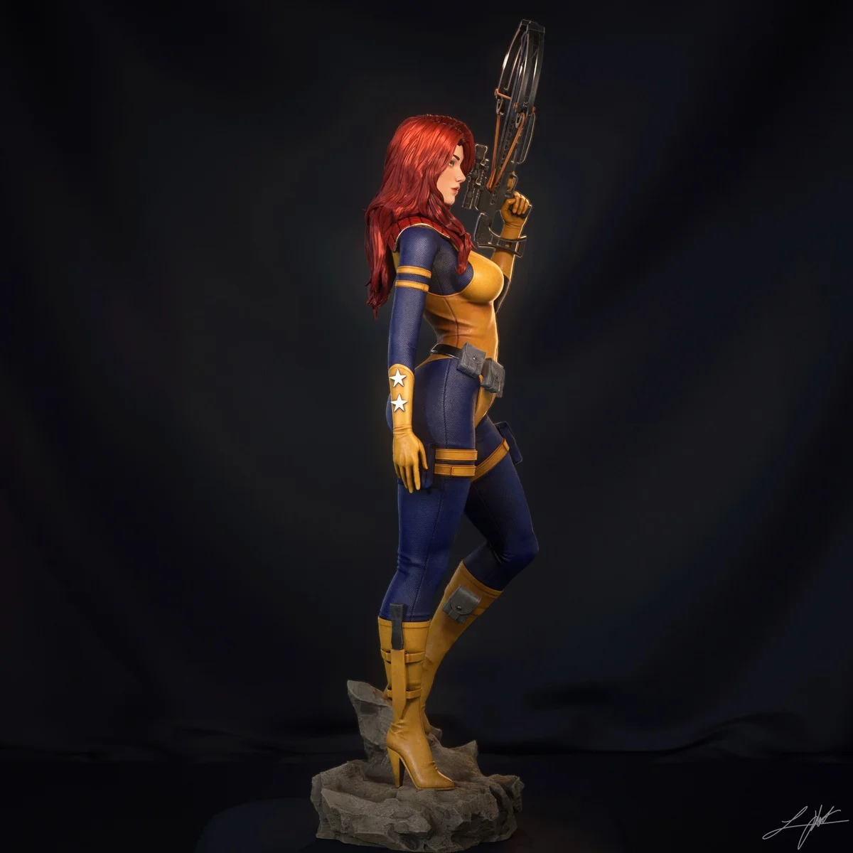 Scarlett | Fan Art | 3D Printed Resin Model Garage Kit | *Un-Painted* | Abe3D 7