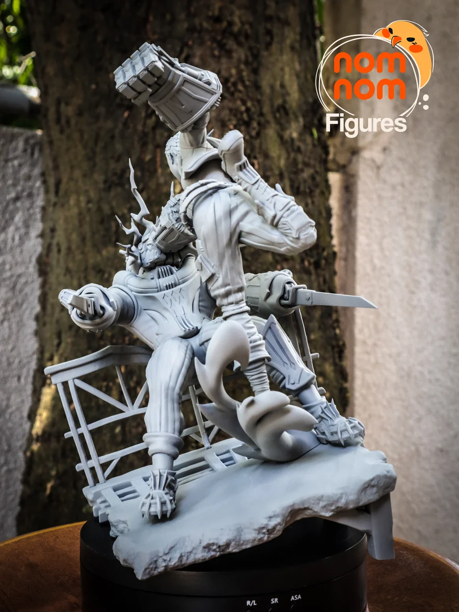 Vi vs Chemtank | Fan Art | 3D Printed Resin Model Garage Kit | *Un-Painted* | Nomnom 6