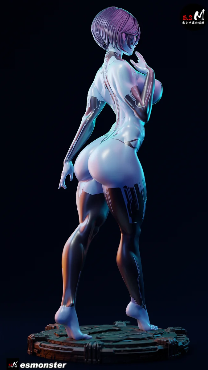 Cortana | Fan Art | 3D Printed Resin Model Garage Kit | *Un-Painted* | ES Monster 28