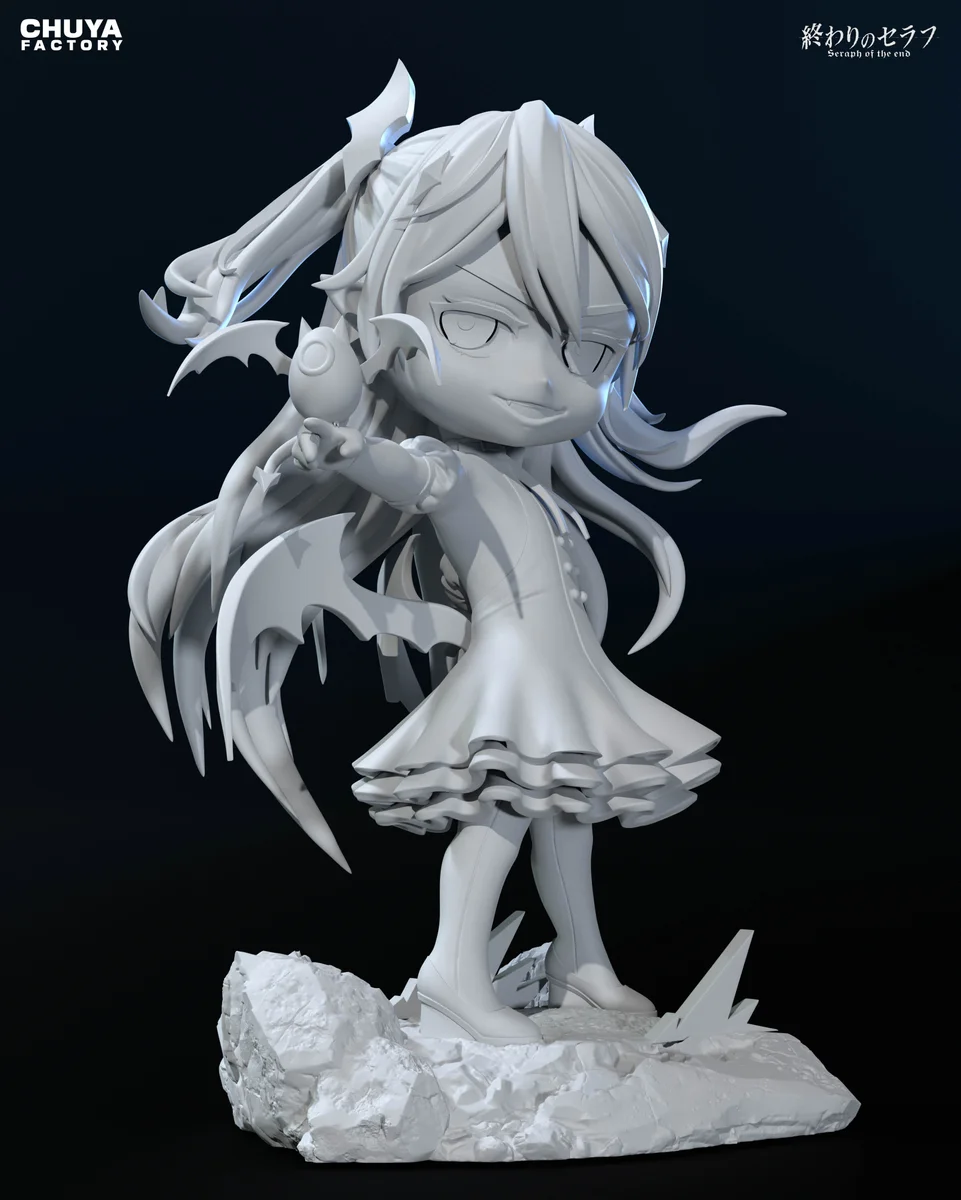 Chibi Krul Tepes | Fan Art | 3D Printed Resin Model Garage Kit | *Un-Painted* | Chuya Factory 10