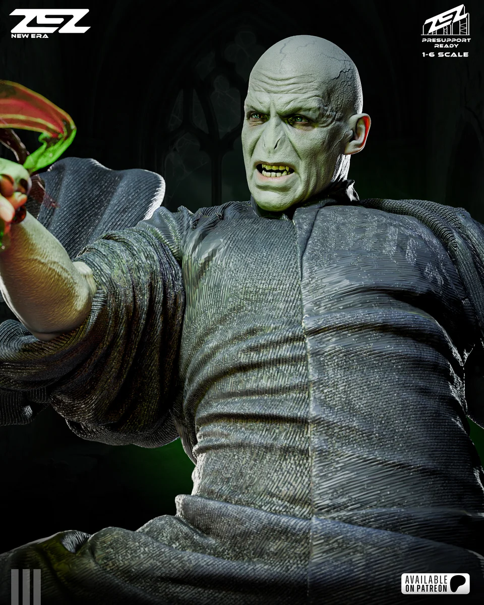 Voldemort | Fan Art | 3D Printed Resin Model Garage Kit | *Un-Painted* | ZEZ Studio 6