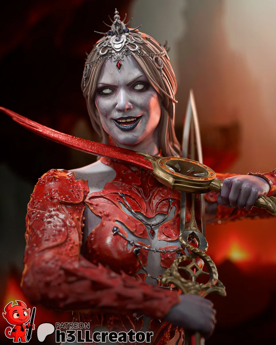 Orin the Red | Fan Art | 3D Printed Resin Model Garage Kit | *Un-Painted* | H3LL Creator