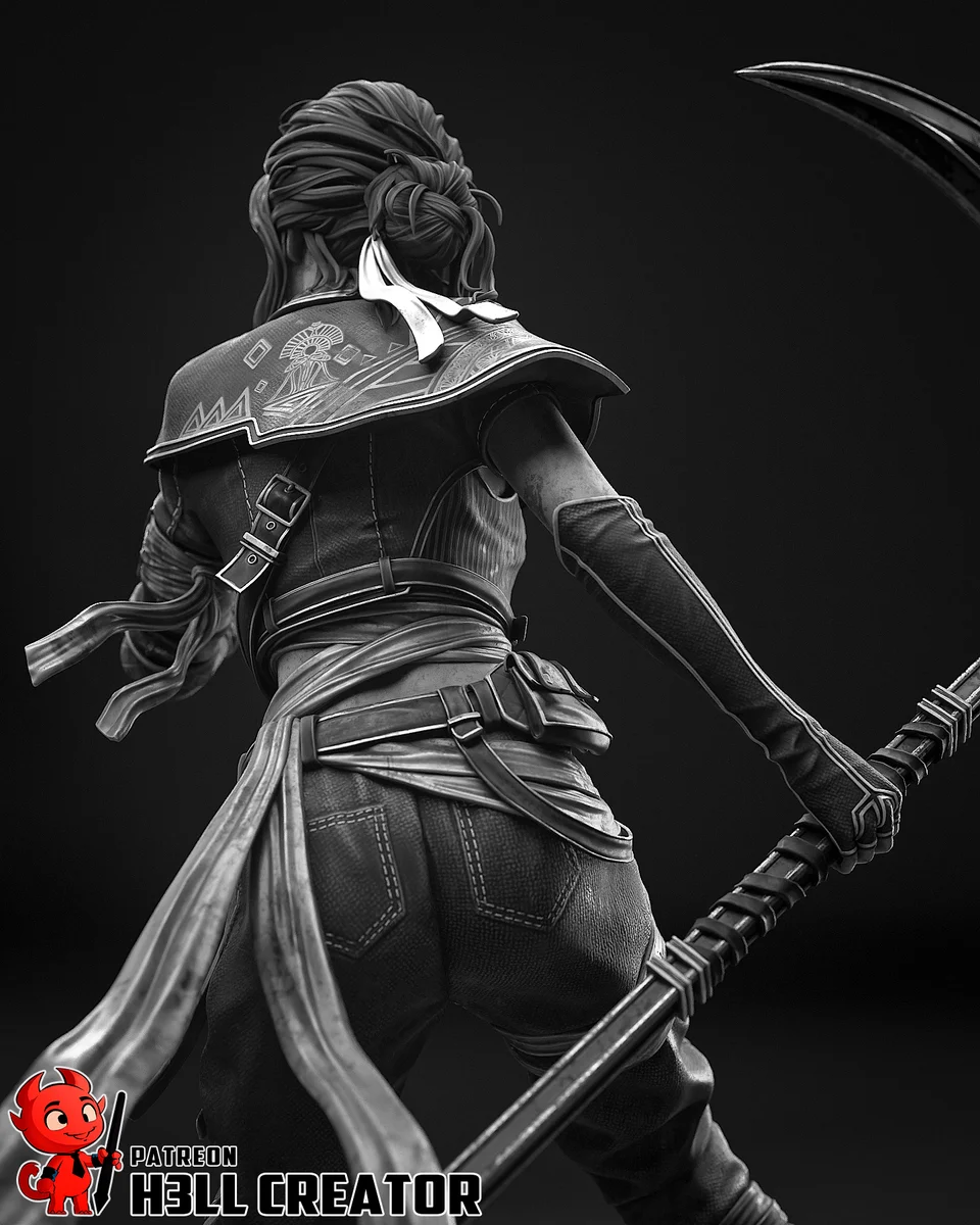 Sciel | Fan Art | 3D Printed Resin Model Garage Kit | *Un-Painted* | H3LL Creator 9