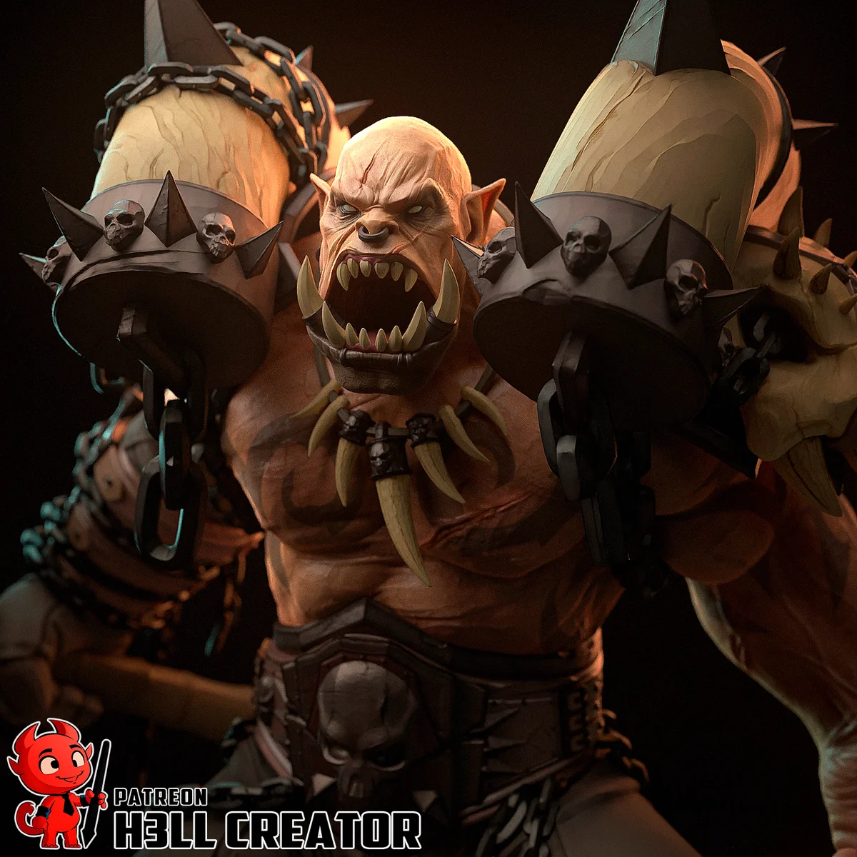 Garrosh Hellscream | Fan Art | 3D Printed Resin Model Garage Kit | *Un-Painted* | H3LL Creator