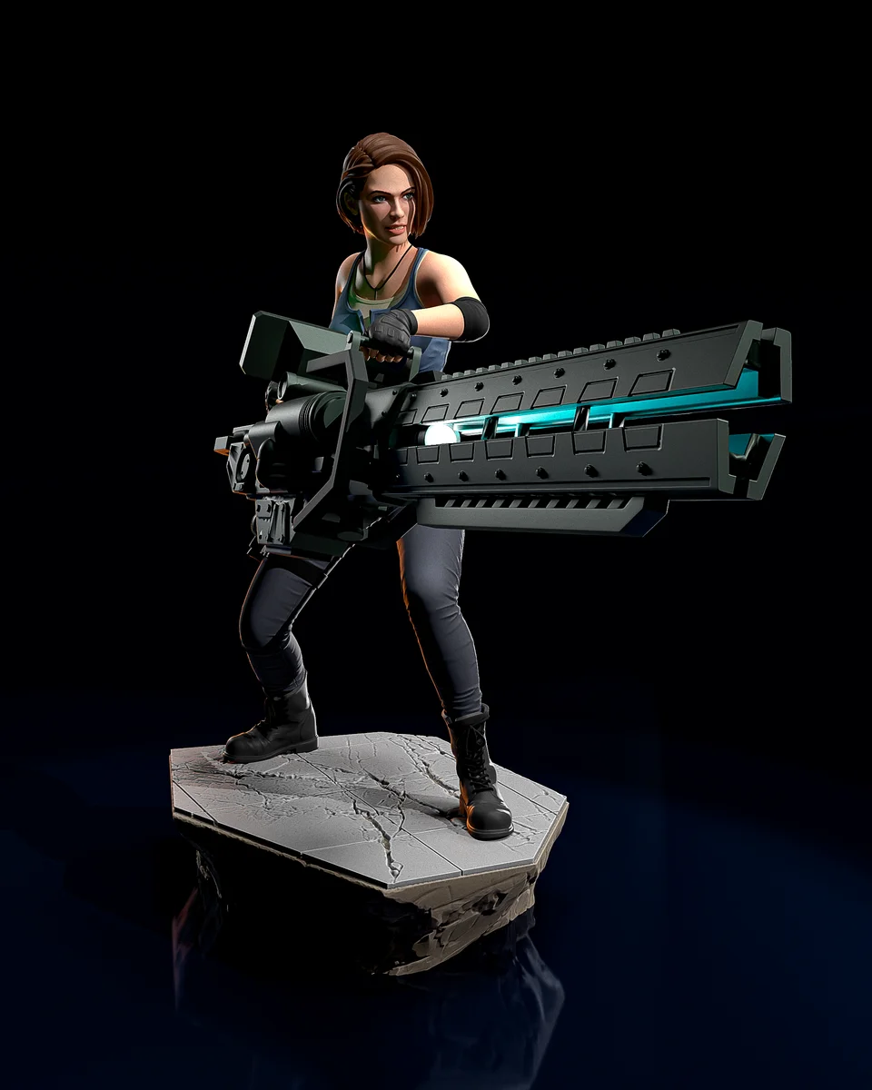 Jill Valentine | Fan Art | 3D Printed Resin Model Garage Kit | *Un-Painted* | H3LL Creator