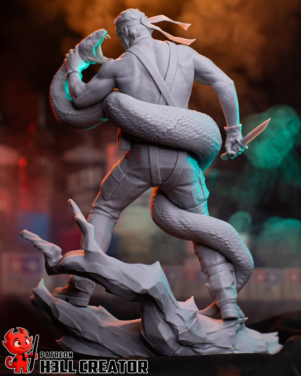 Big Boss | Fan Art | 3D Printed Resin Model Garage Kit | *Un-Painted* | H3LL Creator 11