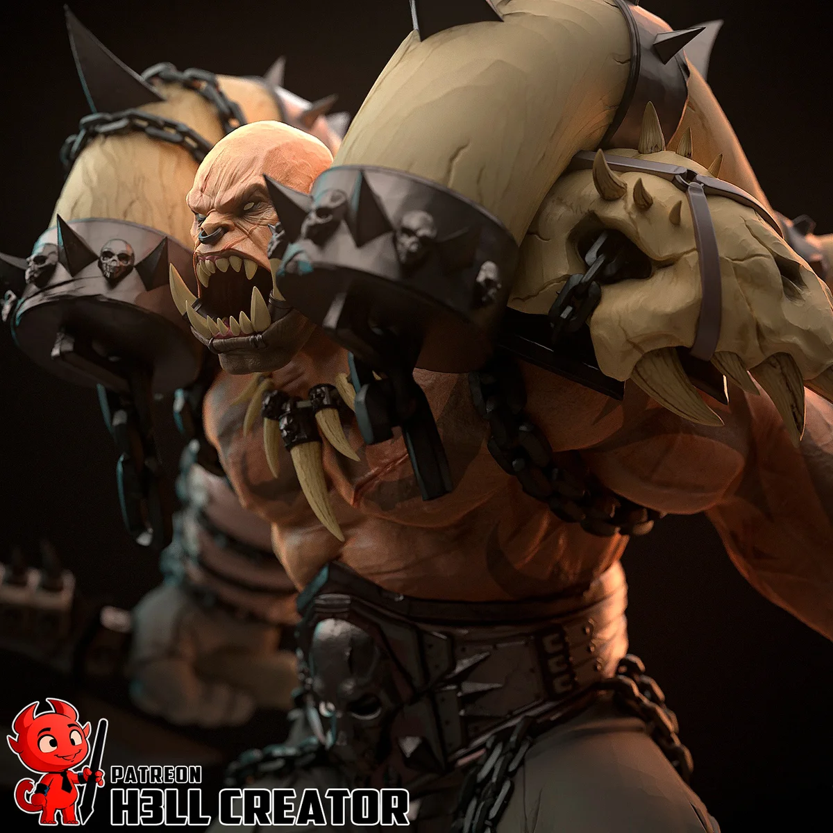 Garrosh Hellscream | Fan Art | 3D Printed Resin Model Garage Kit | *Un-Painted* | H3LL Creator 4
