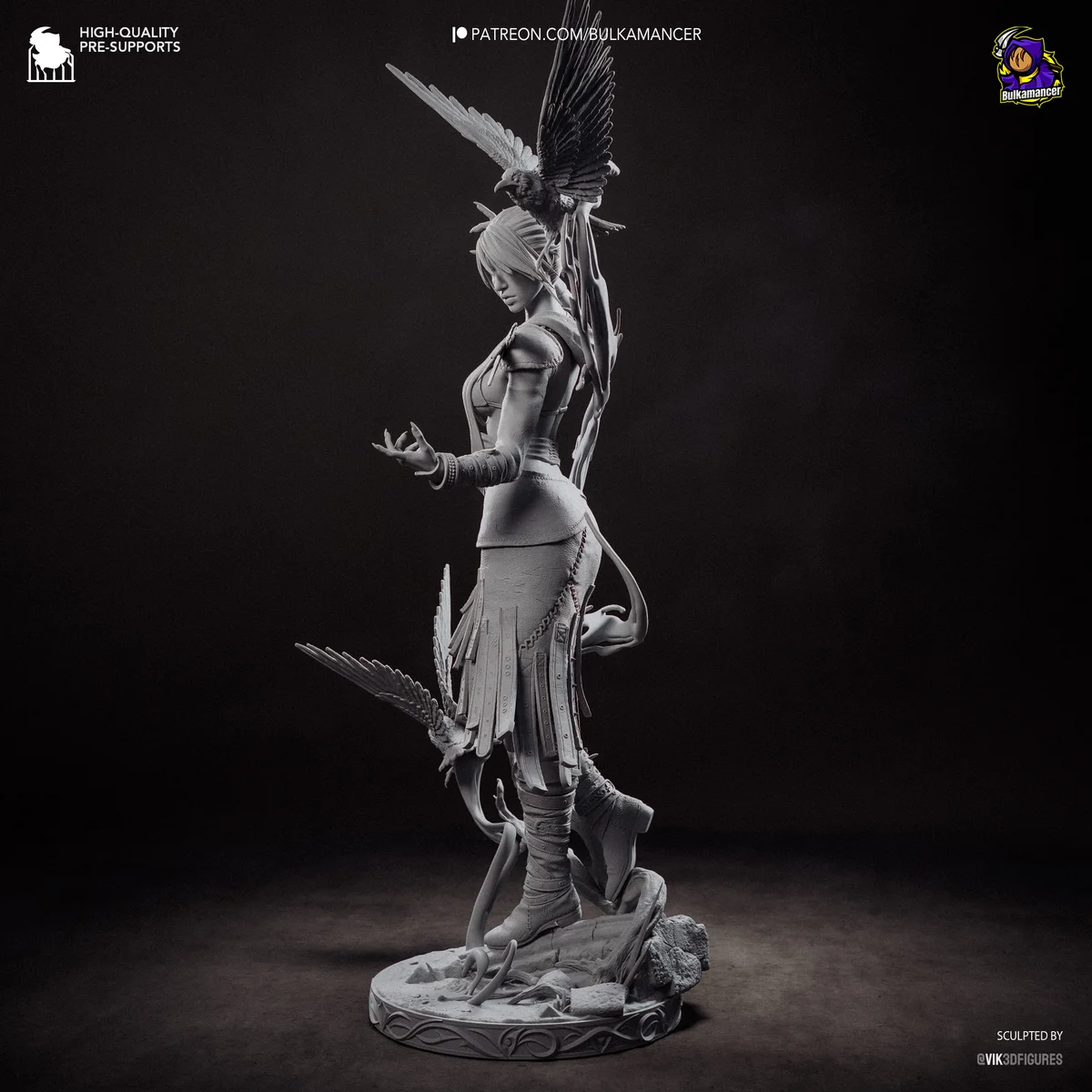Morrigan | Fan Art | 3D Printed Resin Model Garage Kit | *Un-Painted* | Bulkamancer 18