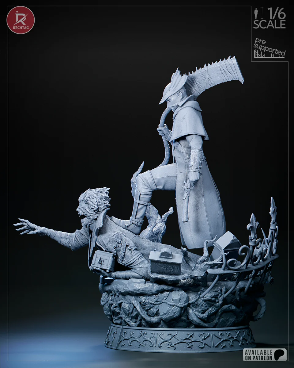 The Hunter | Fan Art | 3D Printed Resin Model Garage Kit | *Un-Painted* | Rechtag 24