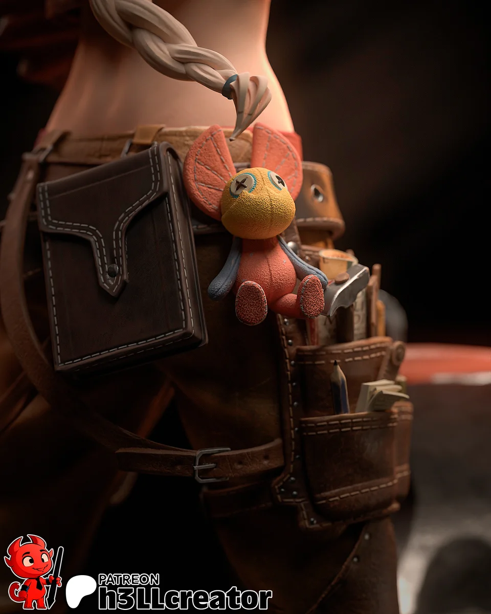 Gemma | Fan Art | 3D Printed Resin Model Garage Kit | *Un-Painted* | H3LL Creator 7
