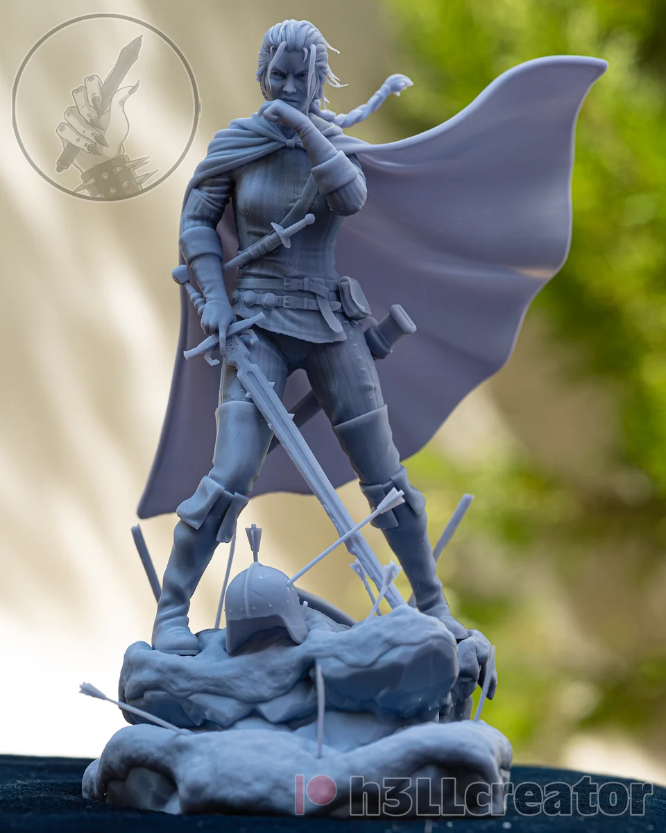 Meve | Fan Art | 3D Printed Resin Model Garage Kit | *Un-Painted* | H3LL Creator 3