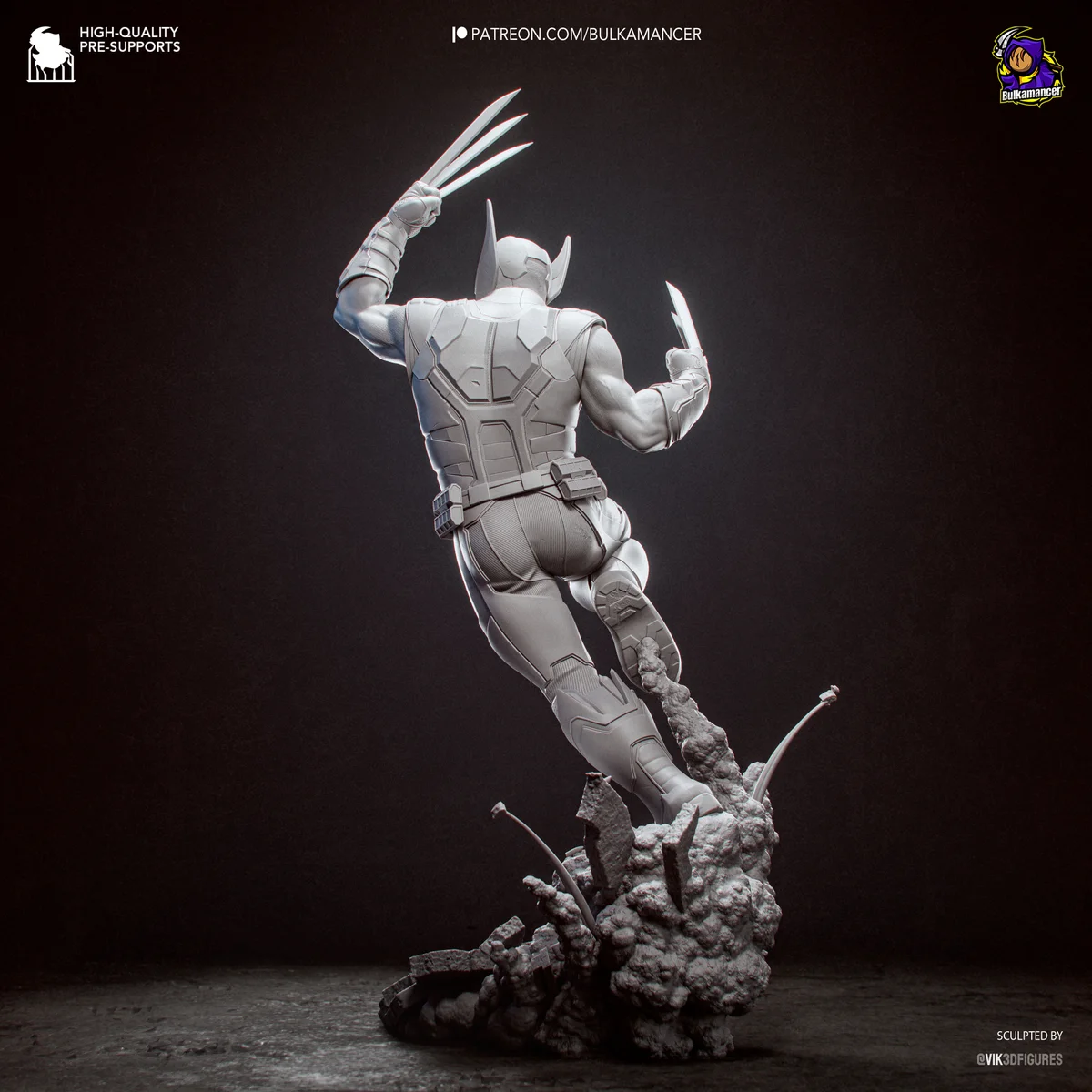 Wolverine | Fan Art | 3D Printed Resin Model Garage Kit | *Un-Painted* | Bulkamancer 17