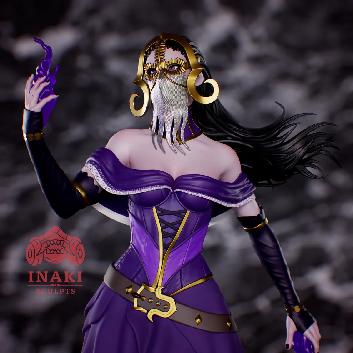 Liliana Vess | Fan Art | 3D Printed Resin Model Garage Kit | *Un-Painted* | Inaki Sculpts 3