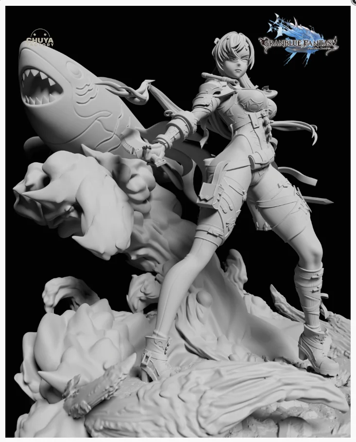 Meg | Fan Art | 3D Printed Resin Model Garage Kit | *Un-Painted* | Chuya Factory 13