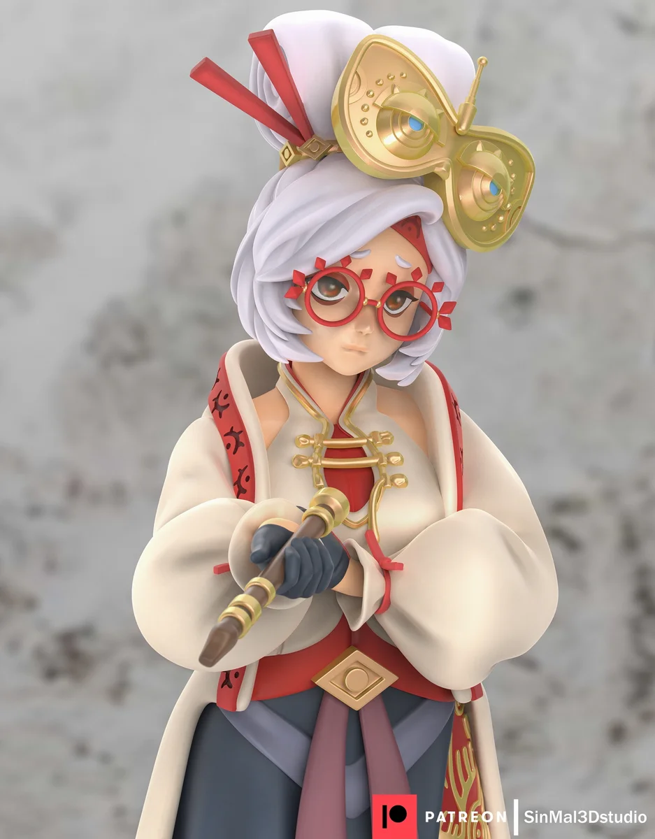 Purah | Fan Art | 3D Printed Resin Model Garage Kit | *Un-Painted* | Sin3Dstudio