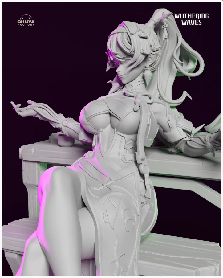 Yinlin | Fan Art | 3D Printed Resin Model Garage Kit | *Un-Painted* | Chuya Factory 11