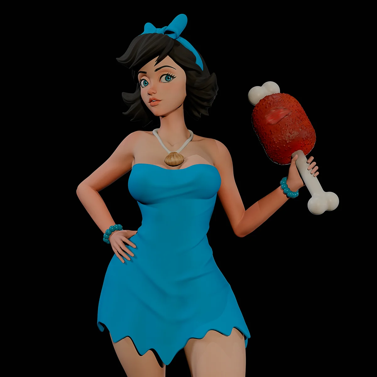 Betty | Fan Art | 3D Printed Resin Model Garage Kit | *Un-Painted* | Momoji