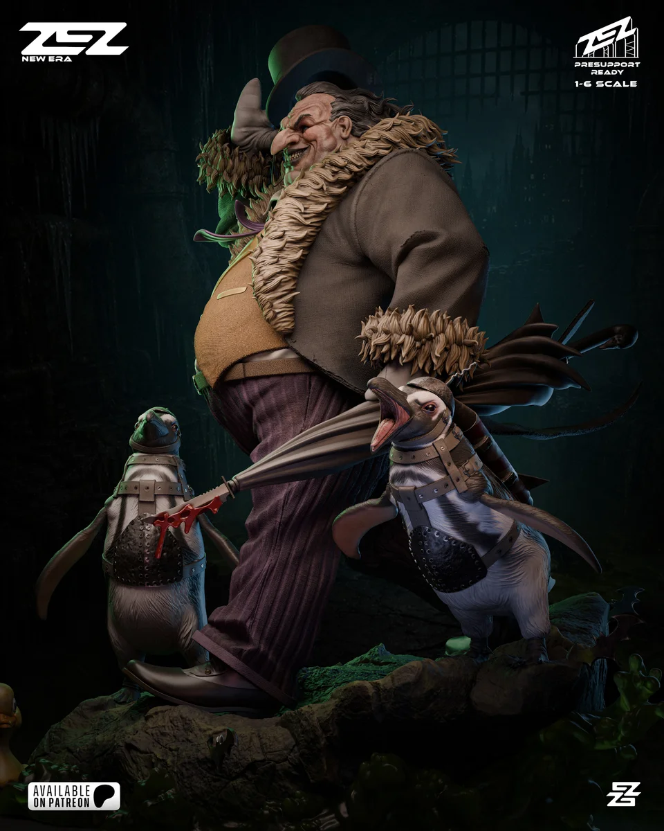 Penguin | Fan Art | 3D Printed Resin Model Garage Kit | *Un-Painted* | ZEZ Studio 3