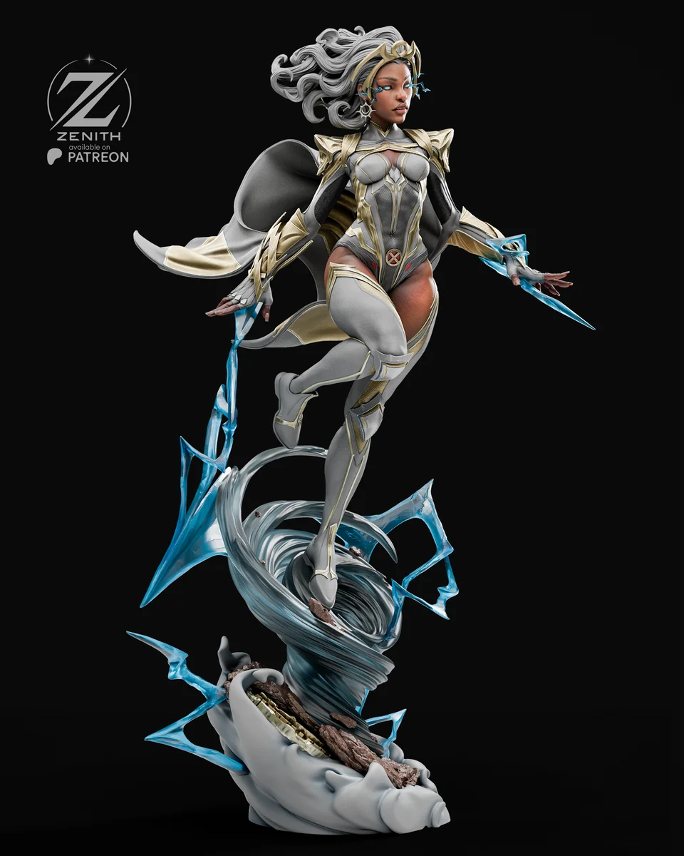 Storm | Fan Art | 3D Printed Resin Model Garage Kit | *Un-Painted* | Zenith Studios 7