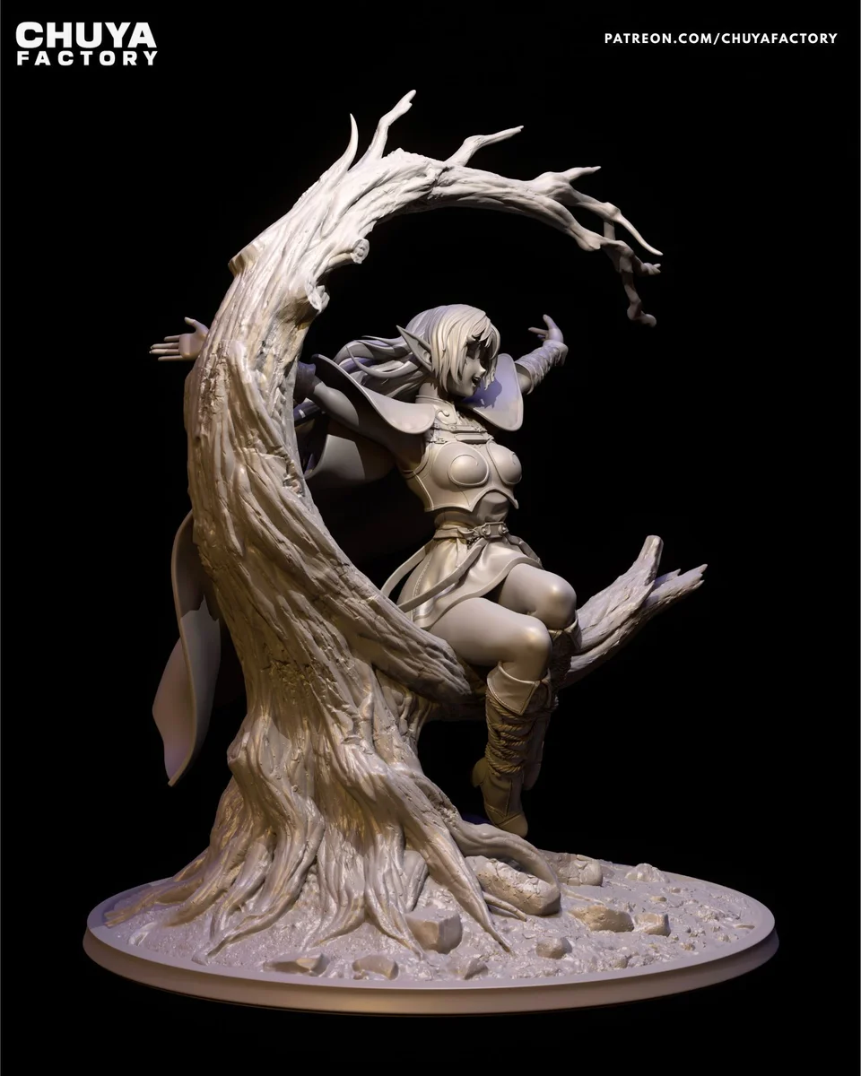 Deedlit | Fan Art | 3D Printed Resin Model Garage Kit | *Un-Painted* | Chuya Factory 7