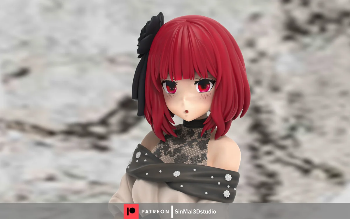 Kana Arima | Fan Art | 3D Printed Resin Model Garage Kit | *Un-Painted* | Sin3Dstudio 4