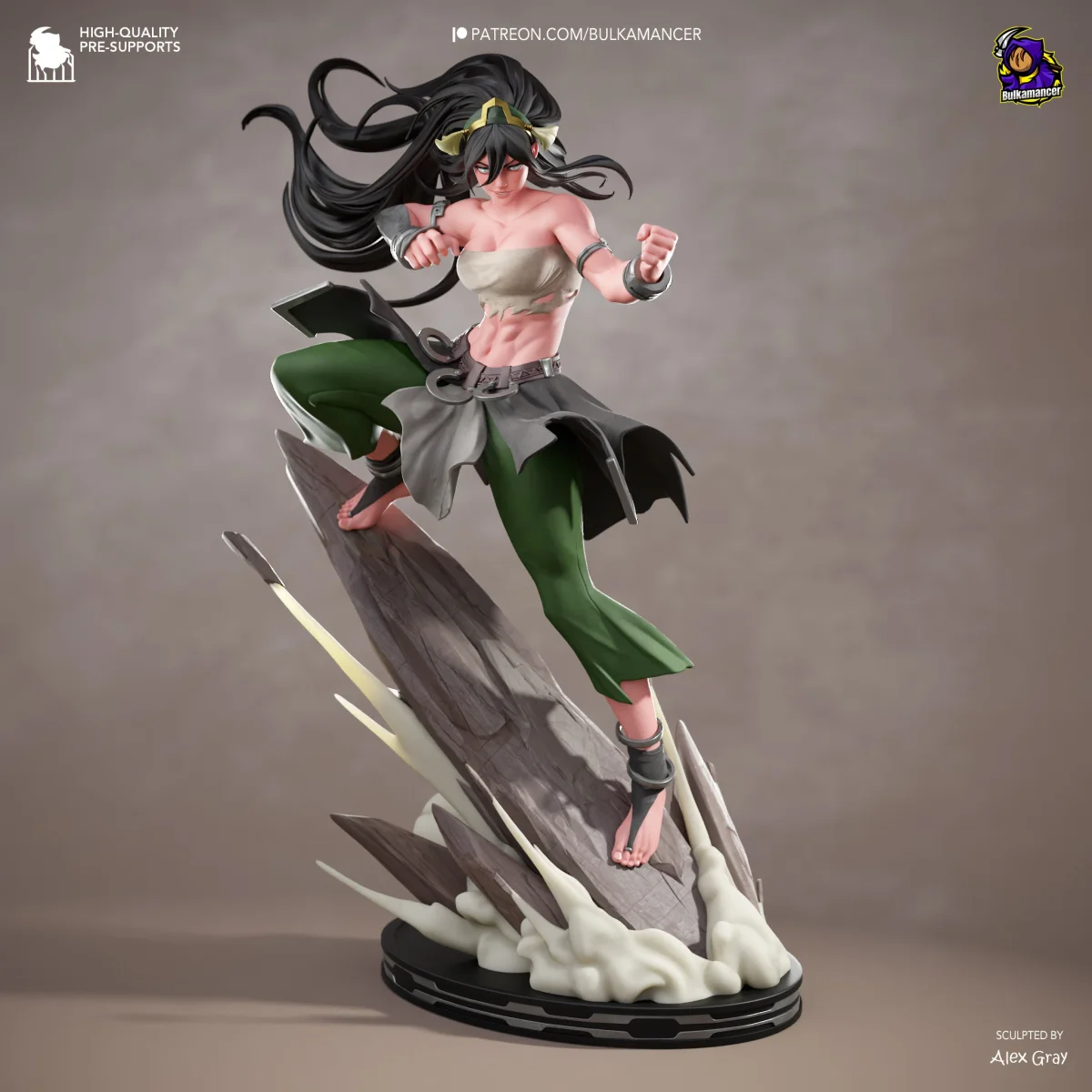 Toph | Fan Art | 3D Printed Resin Model Garage Kit | *Un-Painted* | Bulkamancer 3