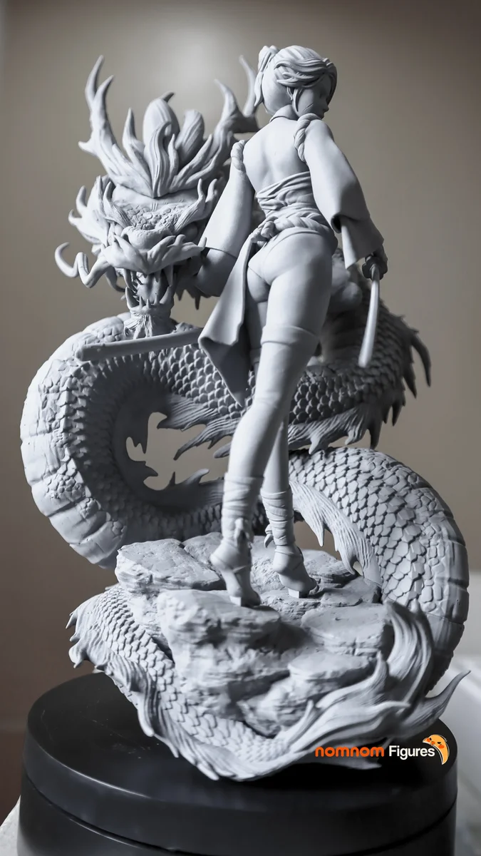 Ryuu Masamune | Fan Art | 3D Printed Resin Model Garage Kit | *Un-Painted* | Nomnom 6