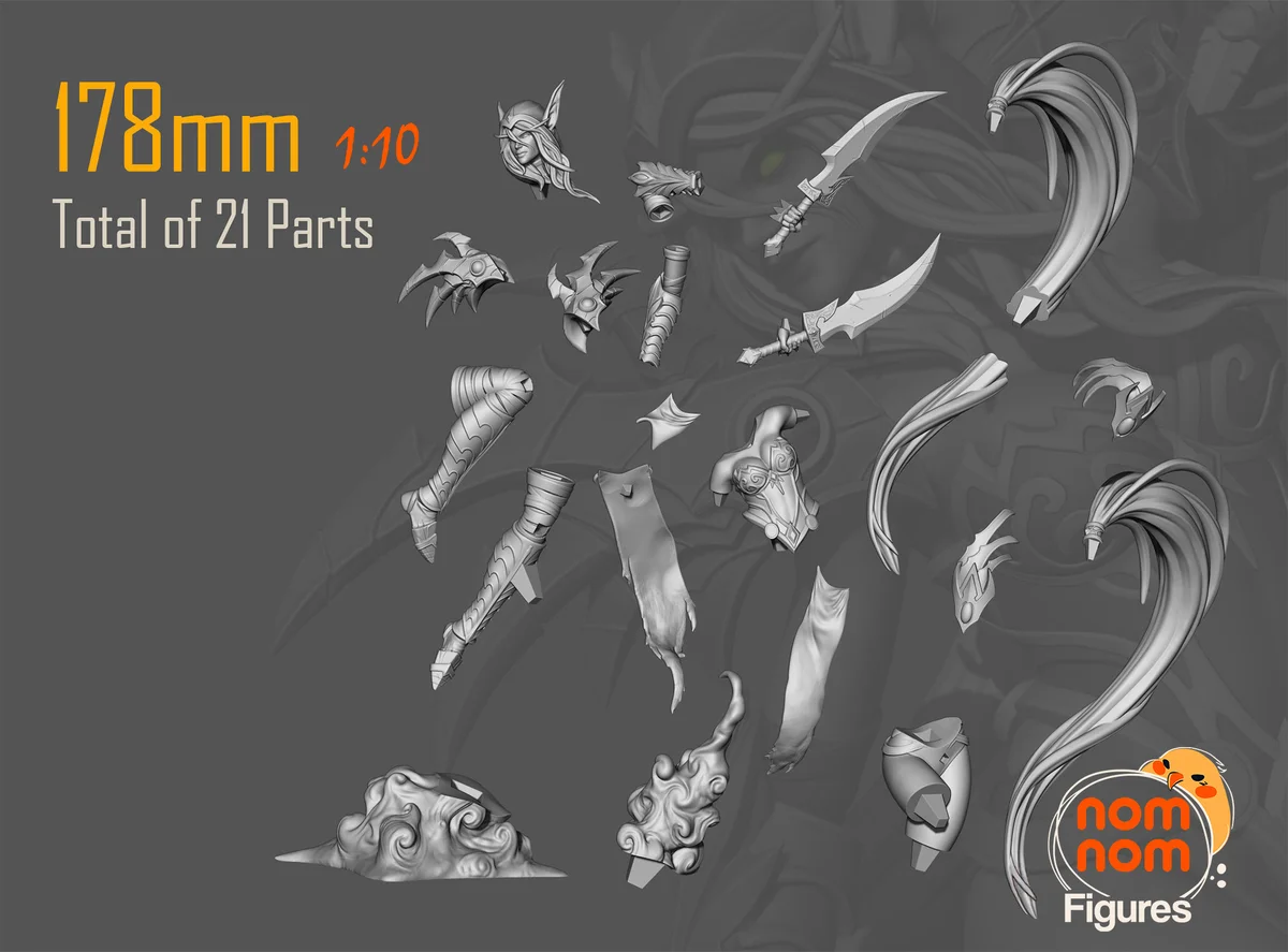 Valeera Sanguinar | Fan Art | 3D Printed Resin Model Garage Kit | *Un-Painted* | Nomnom 3