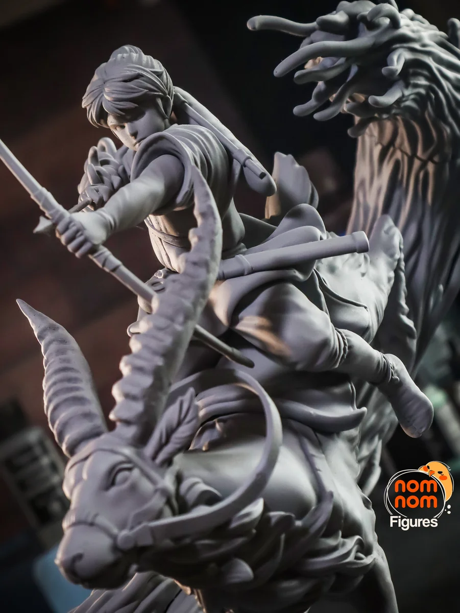 Ashitaka | Fan Art | 3D Printed Resin Model Garage Kit | *Un-Painted* | Nomnom 13