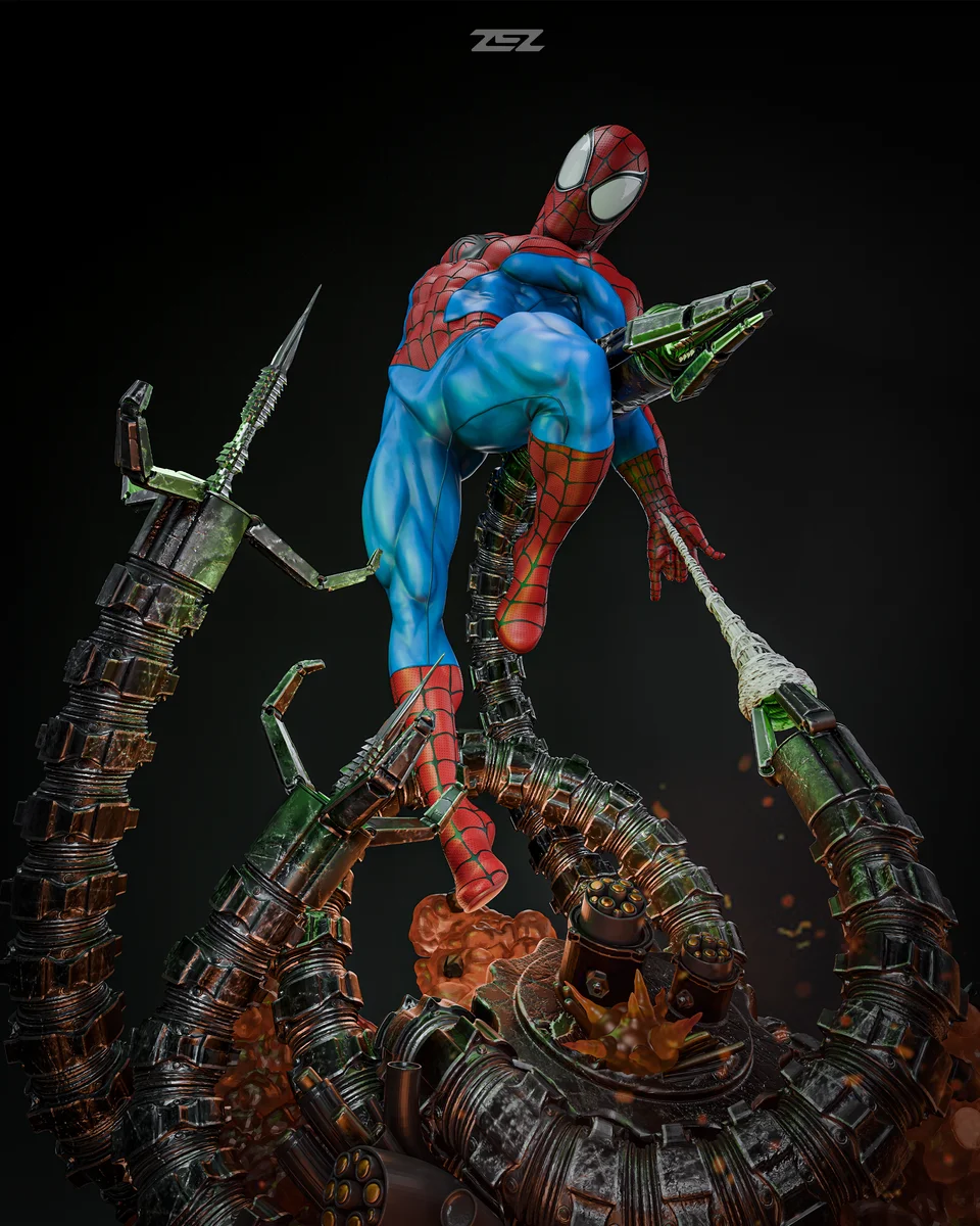 Spider-Man | Fan Art | 3D Printed Resin Model Garage Kit | *Un-Painted* | ZEZ Studio 4