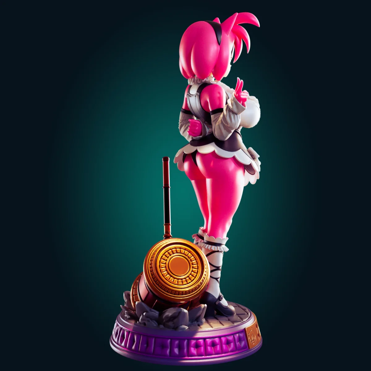 Hedgehog Girl | Fan Art | 3D Printed Resin Model Garage Kit | *Un-Painted* | Officer Rhu 2