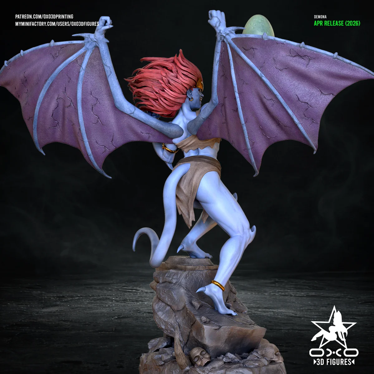 Demona | Fan Art | 3D Printed Resin Model Garage Kit | *Un-Painted* | OXO3D 3