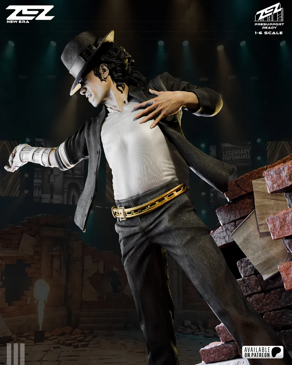 Michael Jackson | Fan Art | 3D Printed Resin Model Garage Kit | *Un-Painted* | ZEZ Studio