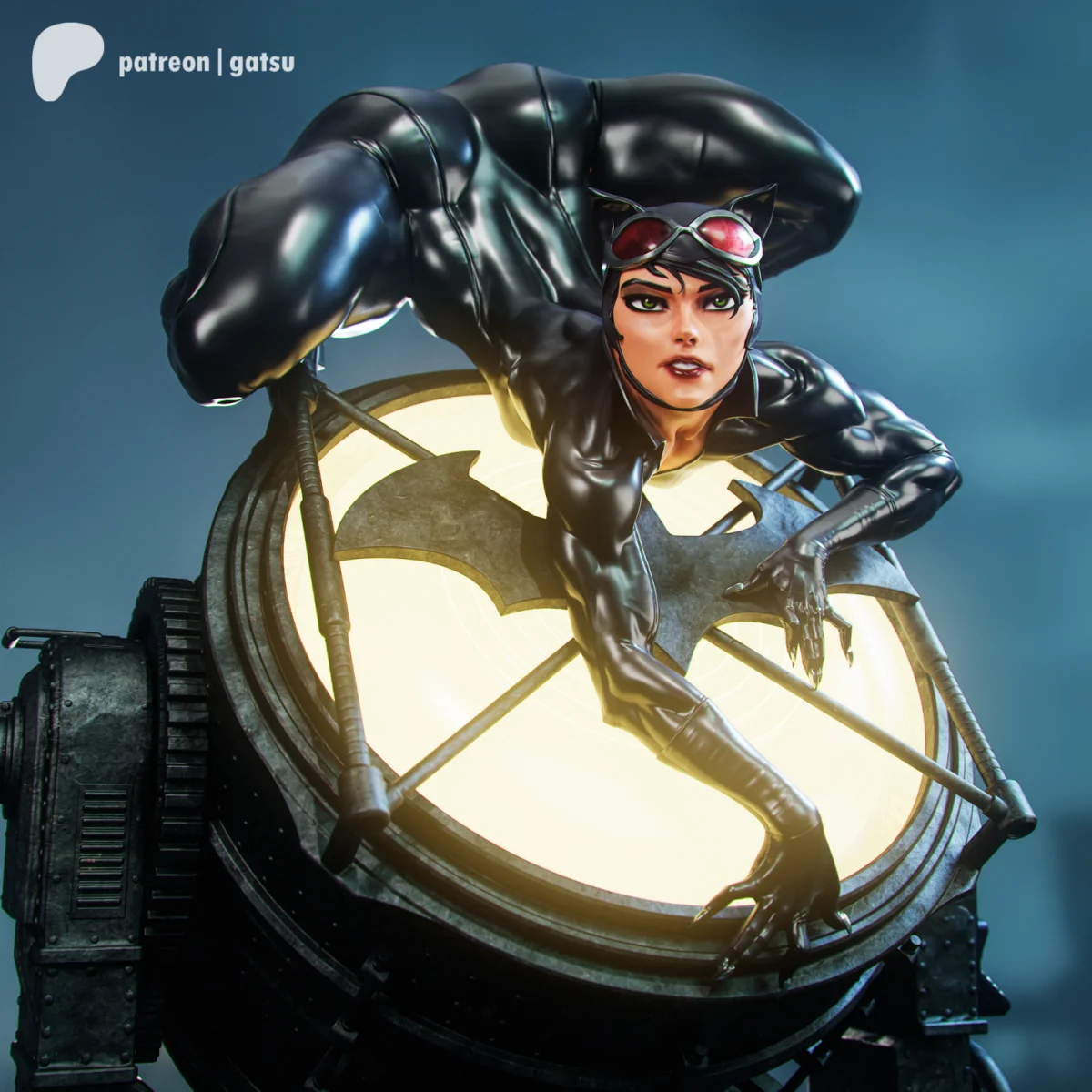 Catwoman | Fan Art | 3D Printed Resin Model Garage Kit | *Un-Painted* | Gatsu Studios 5