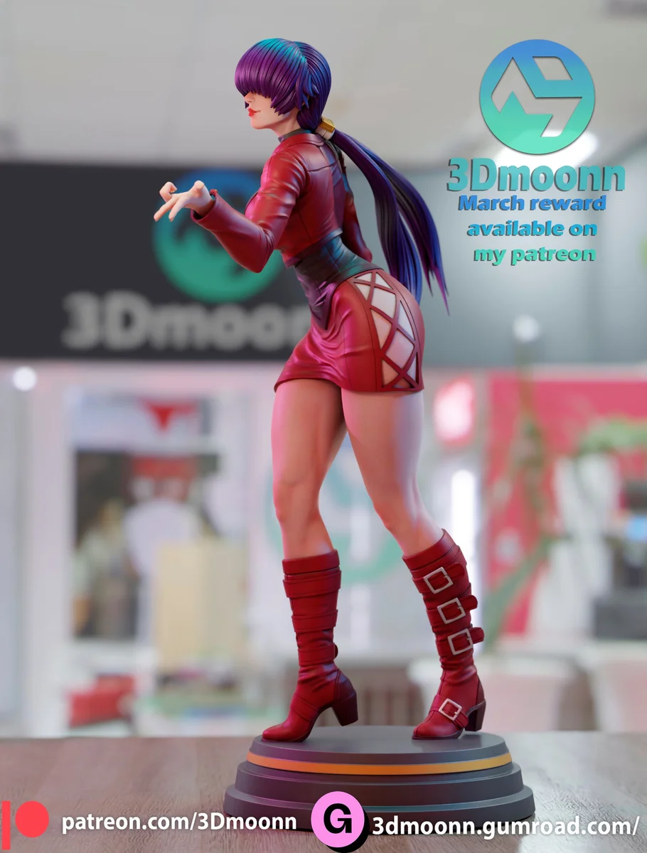 Shermie | Fan Art | 3D Printed Resin Model Garage Kit | *Un-Painted* | 3DMoon 5