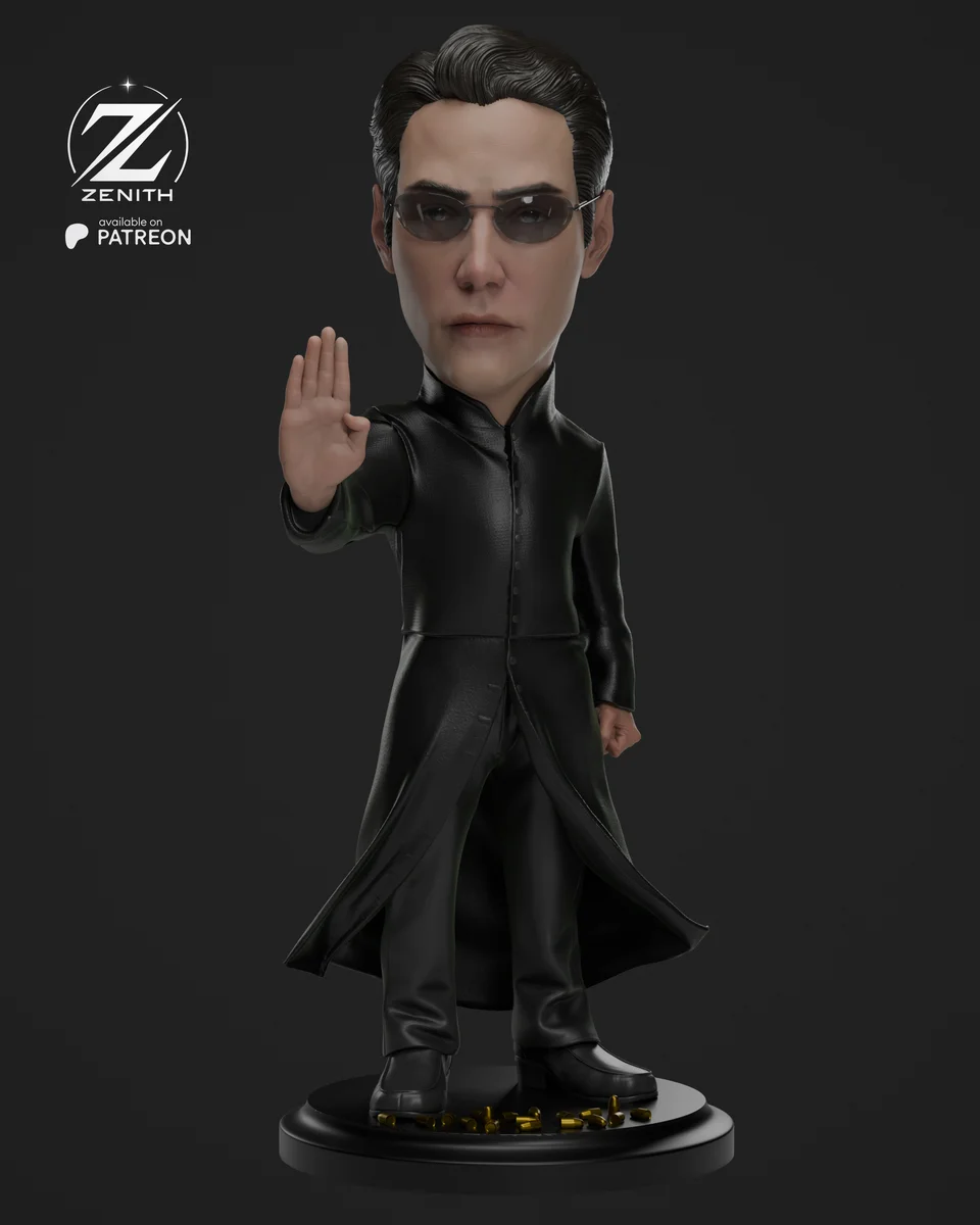 Chibi Neo | Fan Art | 3D Printed Resin Model Garage Kit | *Un-Painted* | Zenith Studios 3