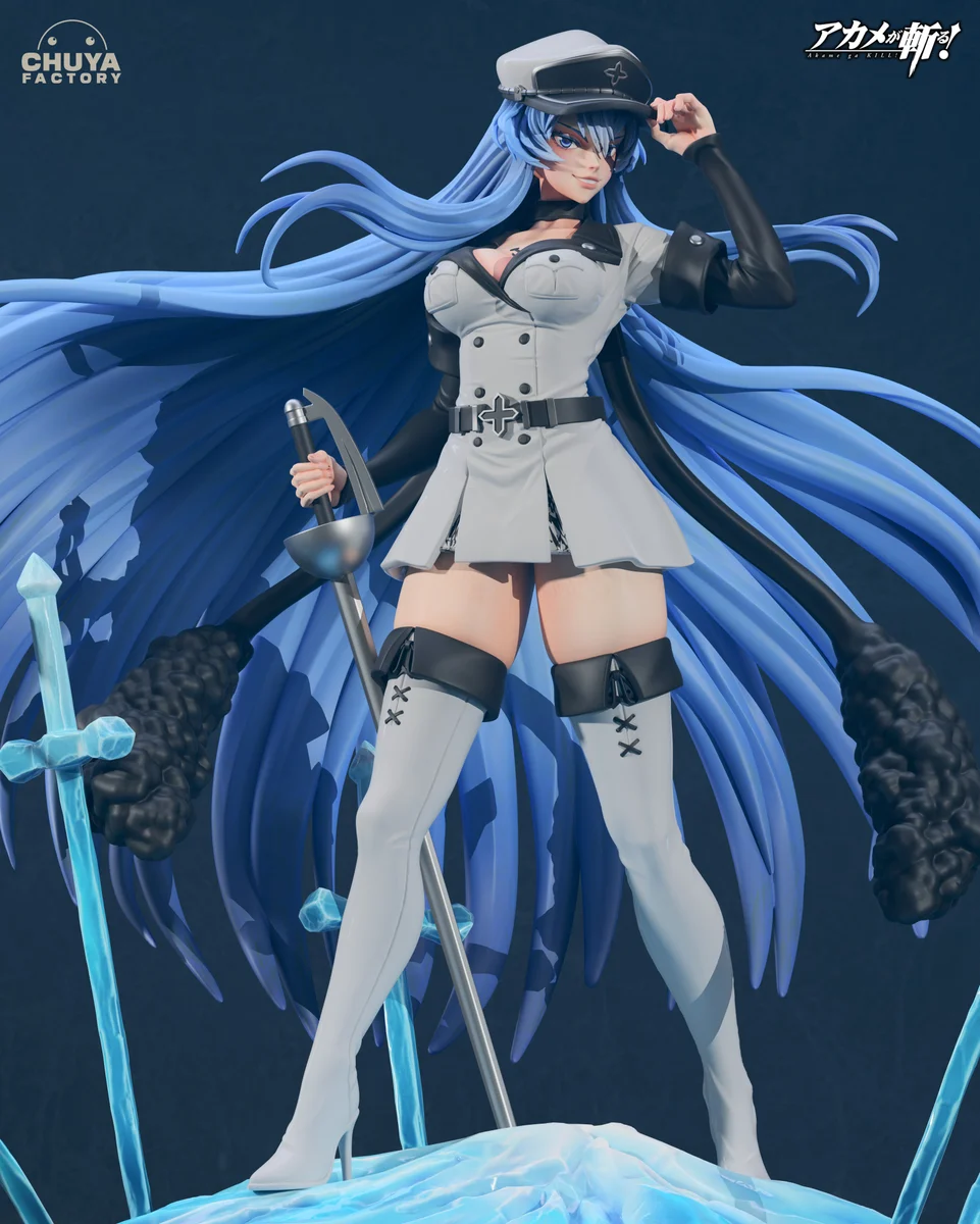 Esdeath | Fan Art | 3D Printed Resin Model Garage Kit | *Un-Painted* | Chuya Factory 5