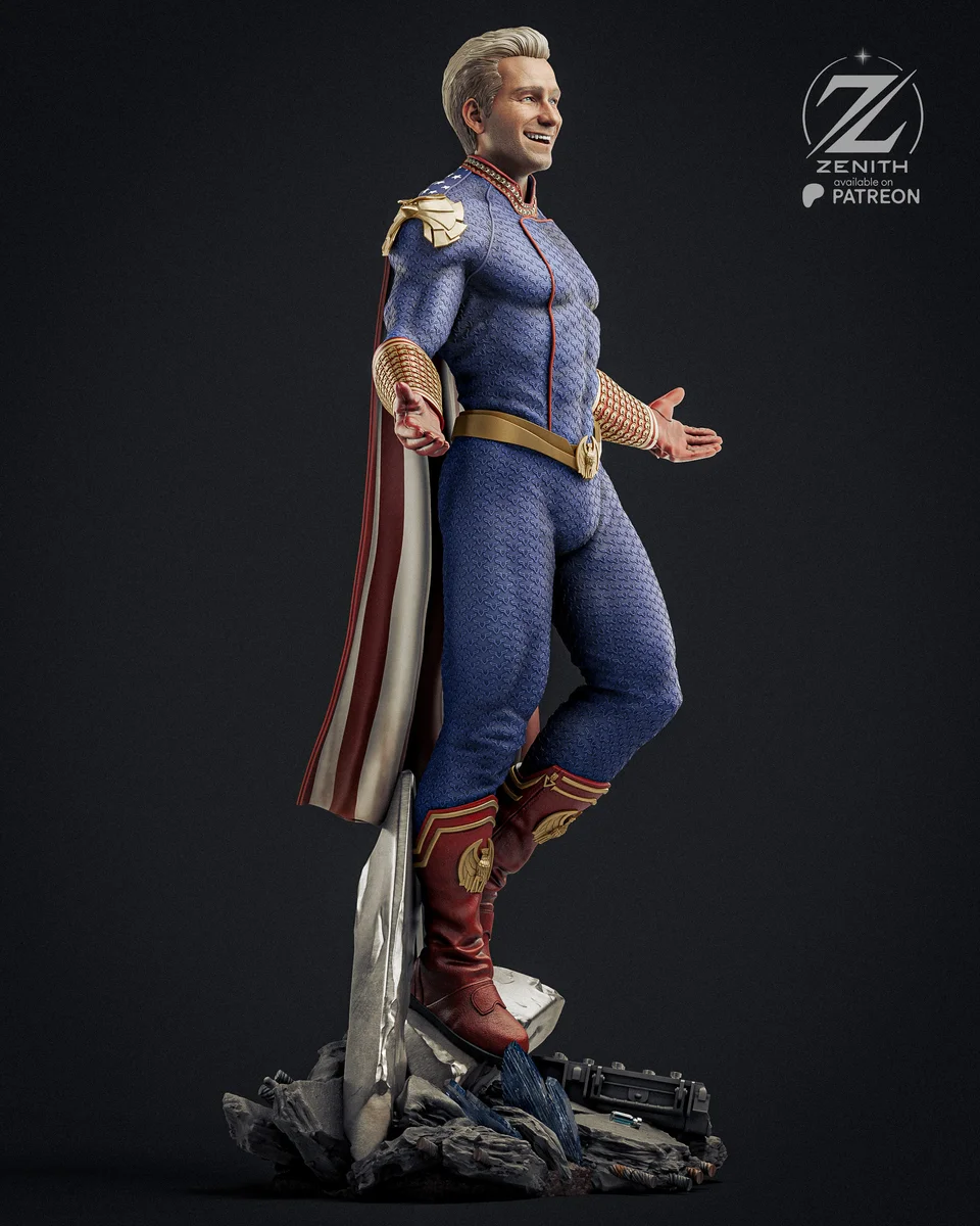 Homelander | Fan Art | 3D Printed Resin Model Garage Kit | *Un-Painted* | Zenith Studios 5