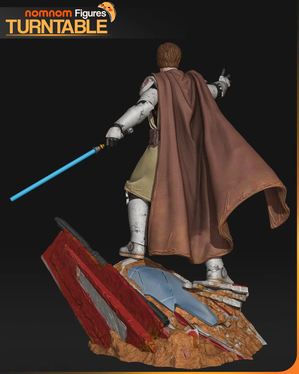 Obi-wan Kenobi | Fan Art | 3D Printed Resin Model Garage Kit | *Un-Painted* | Nomnom 6