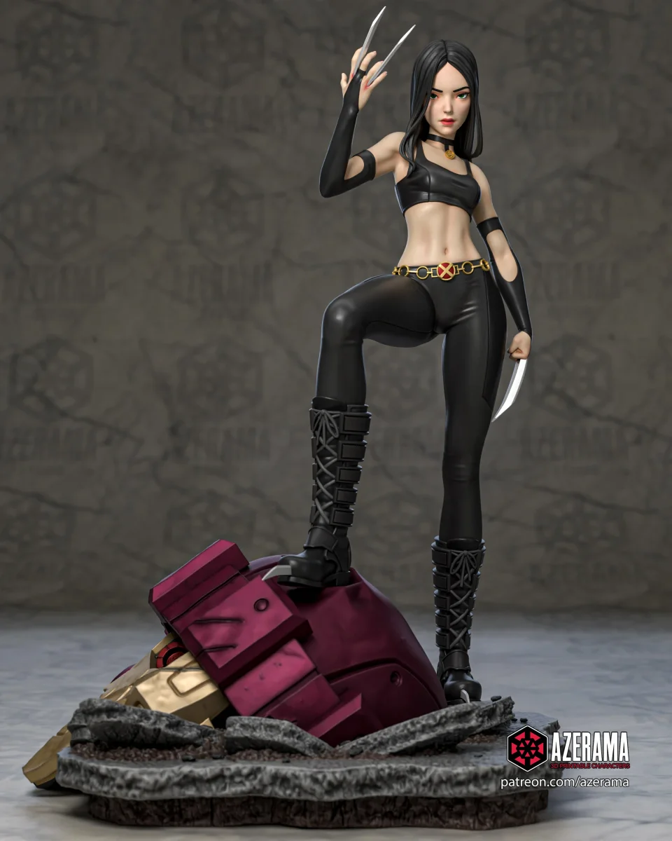 X-23 | Fan Art | 3D Printed Resin Model Garage Kit | *Un-Painted* | Azerama 2