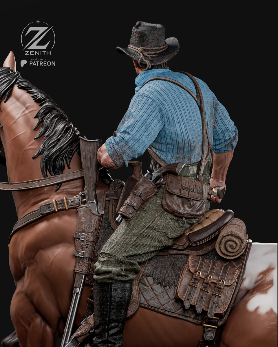 Arthur Morgan | Fan Art | 3D Printed Resin Model Garage Kit | *Un-Painted* | Zenith Studios 4
