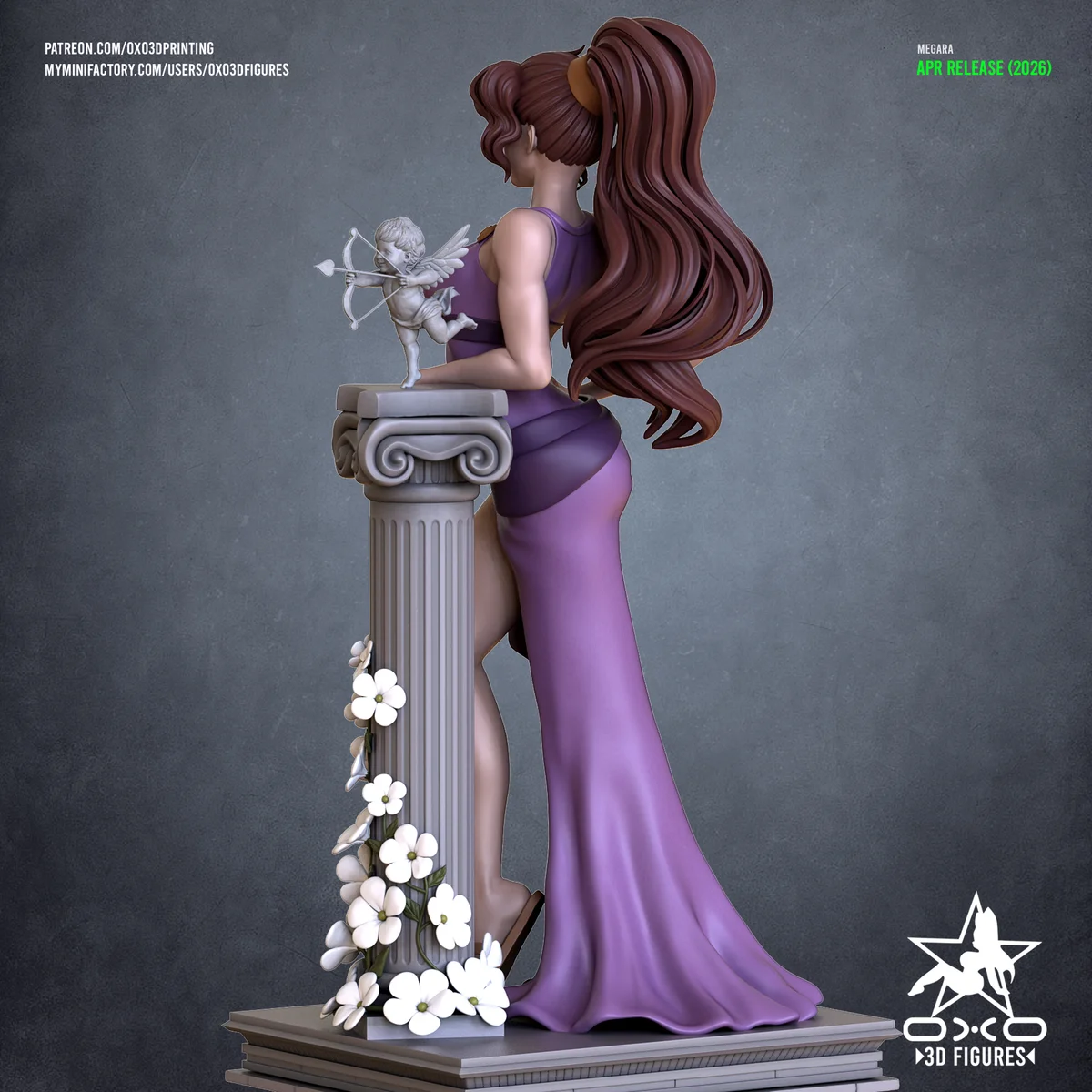 Megara | Fan Art | 3D Printed Resin Model Garage Kit | *Un-Painted* | OXO3D 4