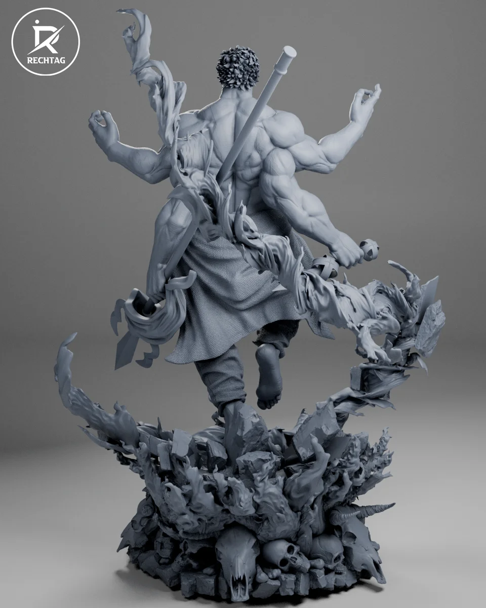 Ryomen Sukuna | Fan Art | 3D Printed Resin Model Garage Kit | *Un-Painted* | Rechtag 11