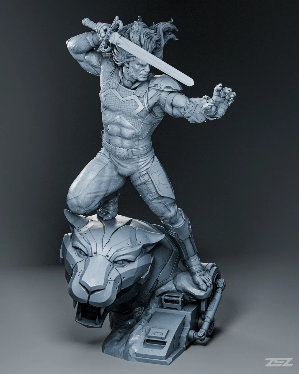 Lion-O | Fan Art | 3D Printed Resin Model Garage Kit | *Un-Painted* | ZEZ Studio 16