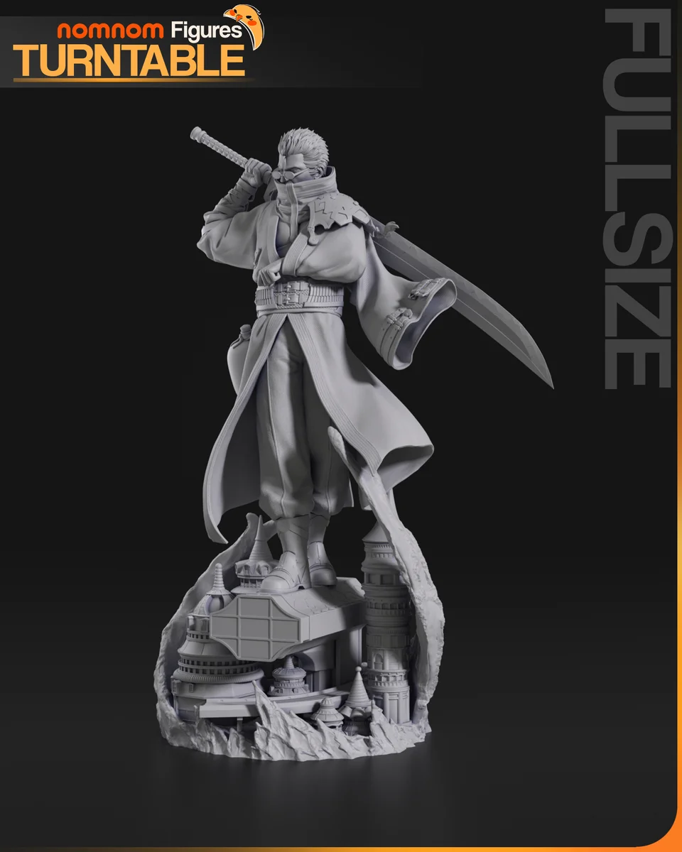 Auron | Fan Art | 3D Printed Resin Model Garage Kit | *Un-Painted* | Nomnom 10
