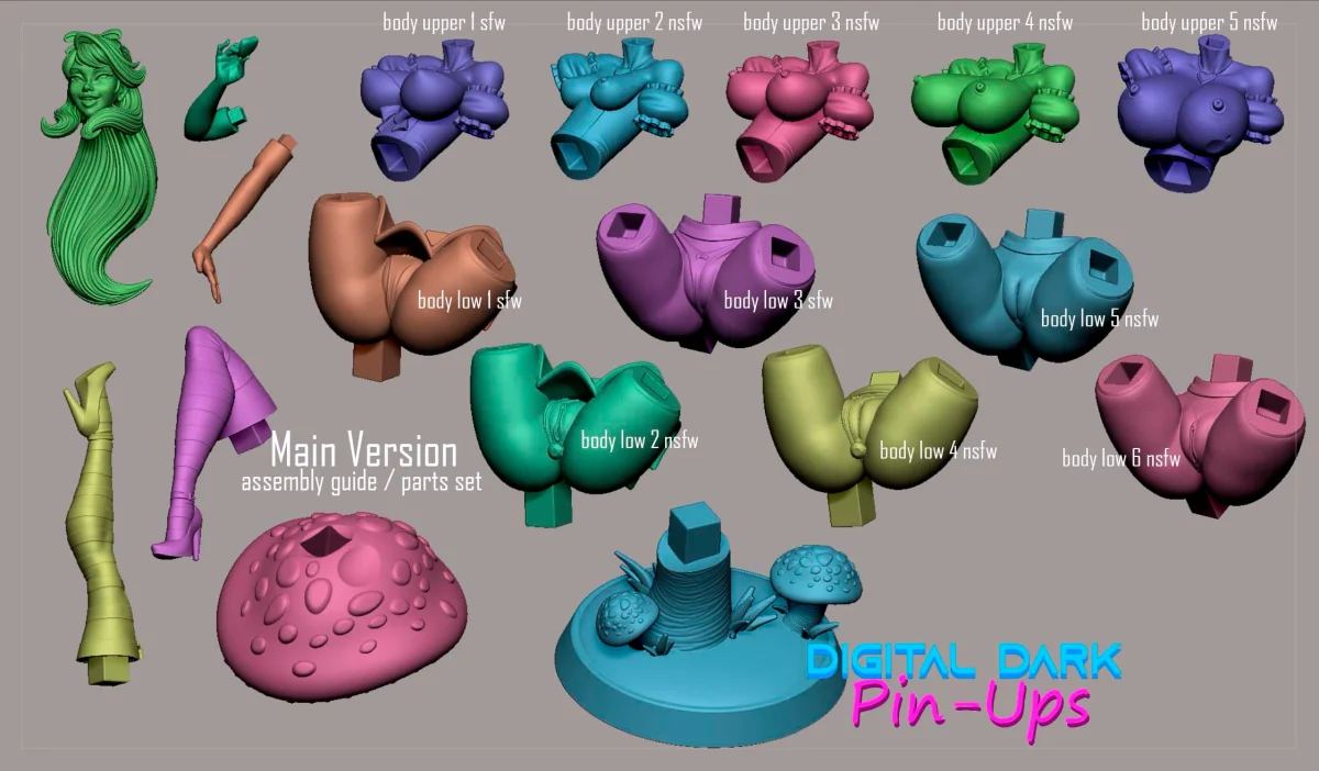 Alice | Fan Art | 3D Printed Resin Model Garage Kit | *Un-Painted* | Digital Dark 6