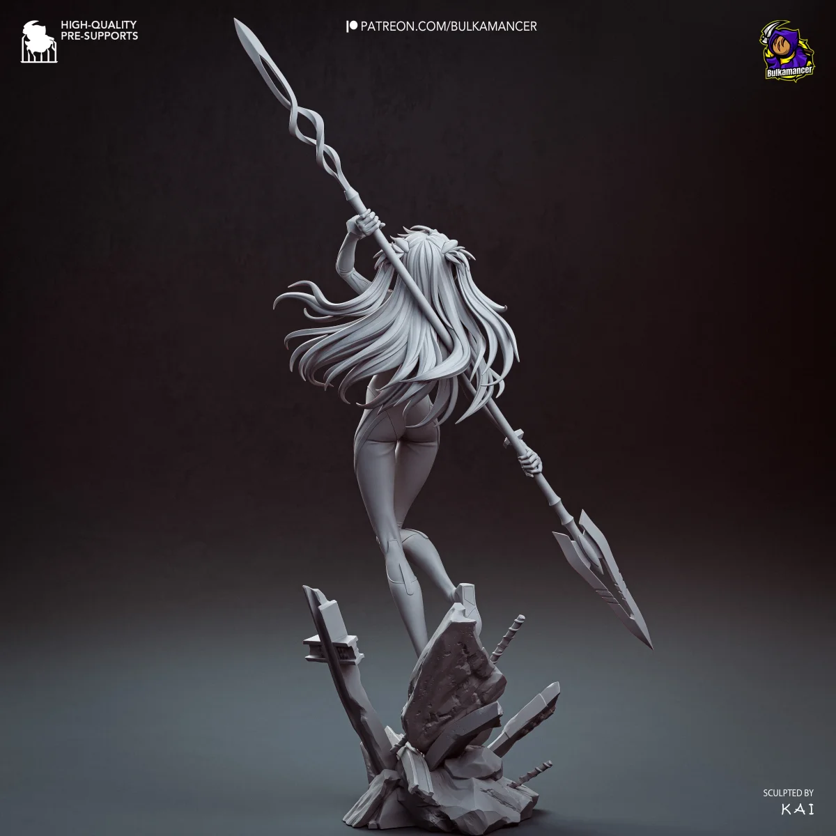 Asuka | Fan Art | 3D Printed Resin Model Garage Kit | *Un-Painted* | Bulkamancer 8